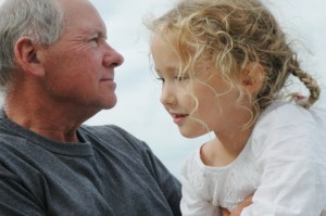 Diego Veitia and his granddaughter, Emma